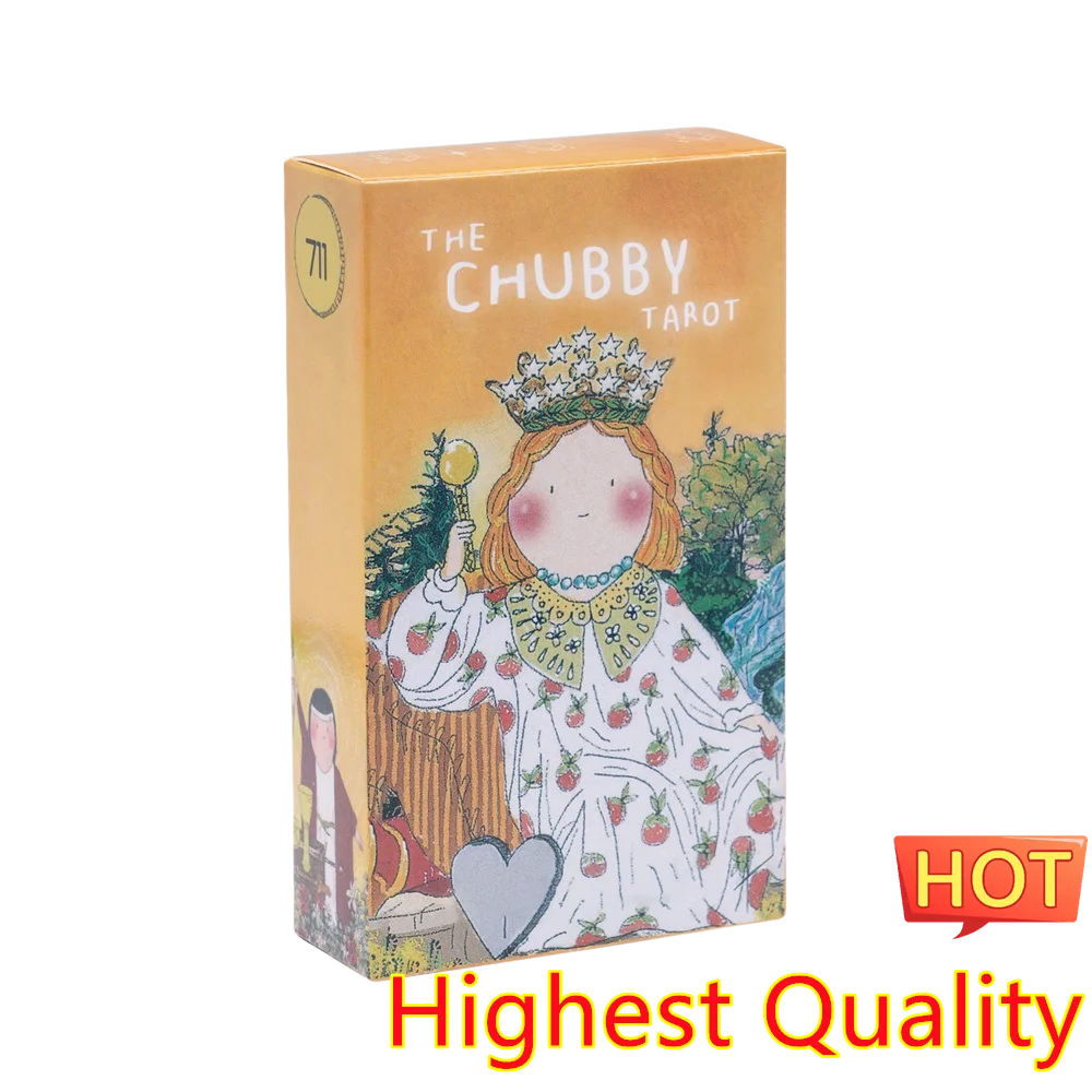 12X7cm Mysterious The Chubby Tarot Pang Xiao Hai Without Guide Book Powwow Decks Board Game Miraculous Tarot Cards