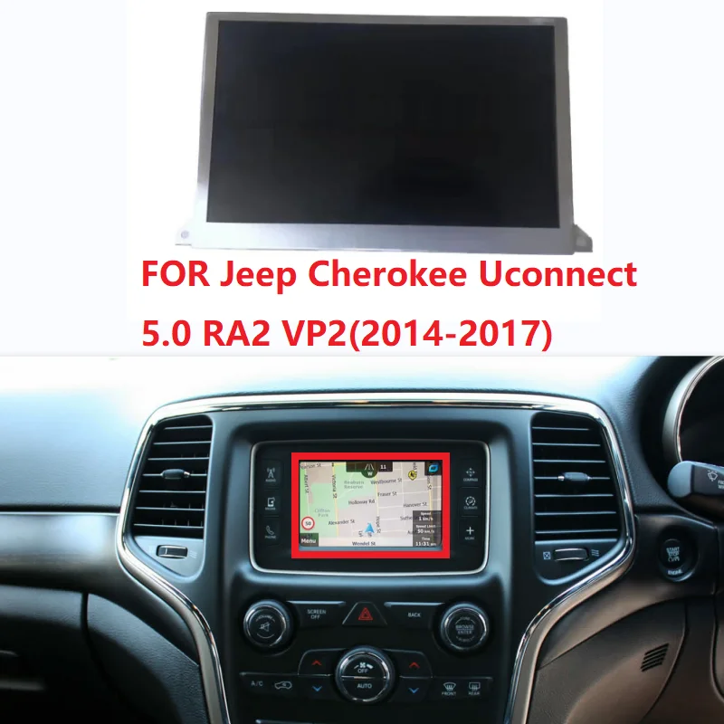 

5 inch LCD screen Display For Jeep Cherokee Uconnect 5.0 RA2 VP2 DVD Radio (2014-2017)