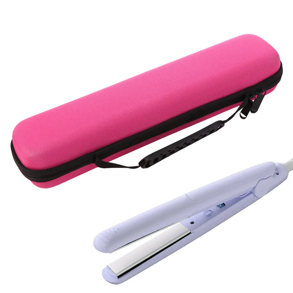Portable Hair Straightener Storage Bag Hard Shell Hard Eva Curling Iron Carrying Case Protective Double Zipper