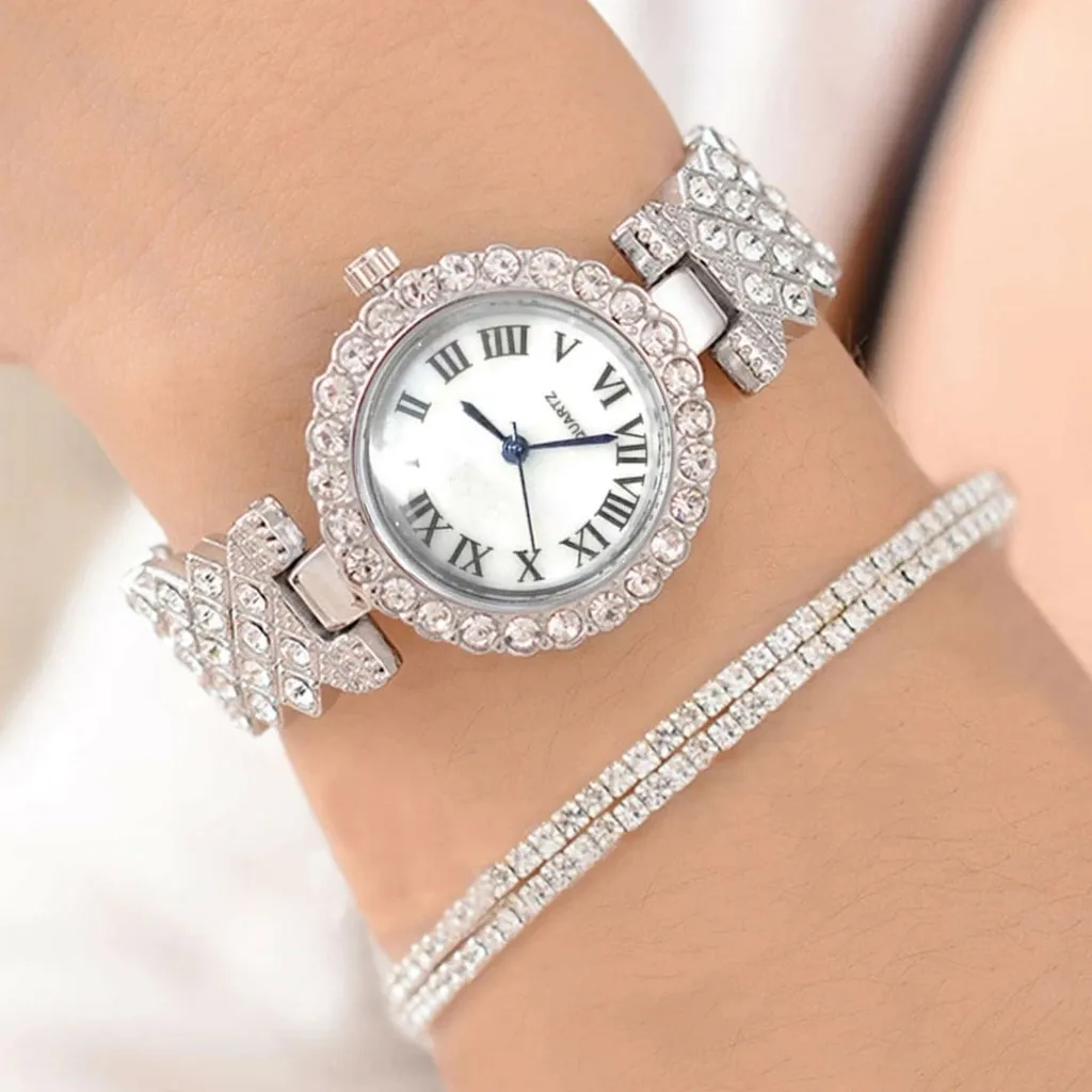 2023 orologi di lusso donna diamante strass moda elegante orologio da polso orologio al quarzo orologio da donna per ragazza Relogio Feminino