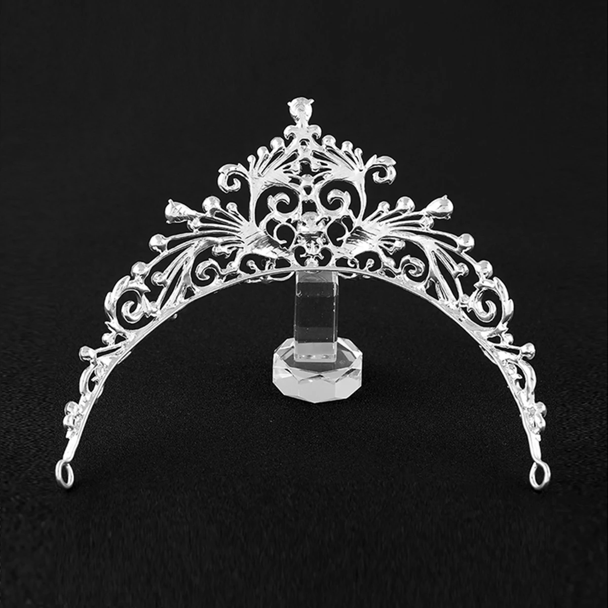 

Rhinestone Crown Queen Tiara Wedding Tiaras Bridal Crystal Headband Elegant Baroque Anti Rust One Size Fits Most Prom Party Hair