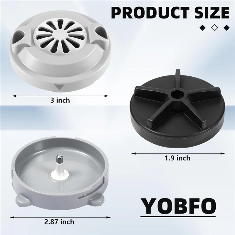 PORK-رأس نفاث مغناطيسي BF-004 لكرسي أحواض سبا باديكير محرك نفاث LURACO، يحتوي على مروحة وغطاء، 4 دبابيس