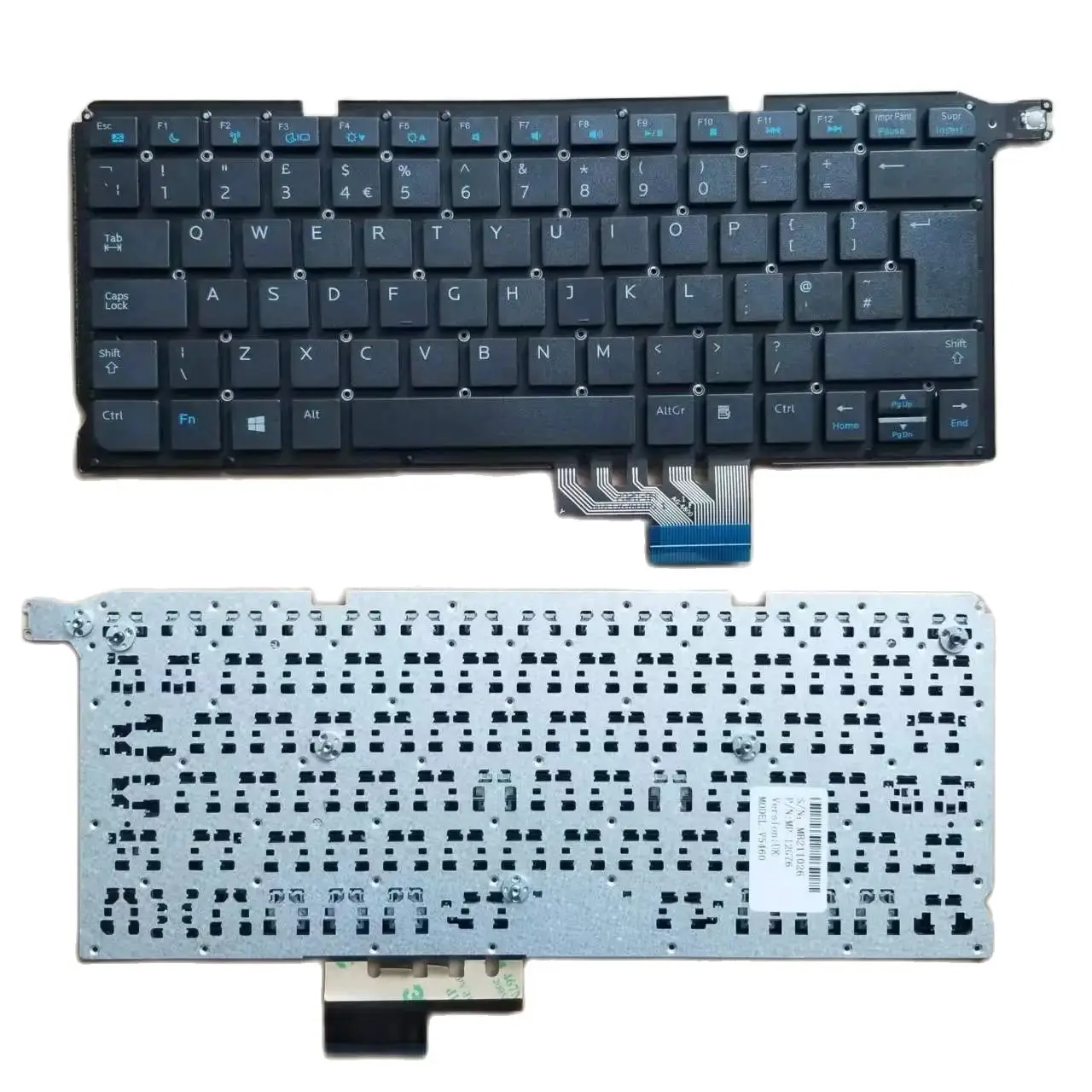 New UK Keyboard For Dell Vostro 5460 V5460 5470 V5470 5480 V5480 Without Frame Big Enter Black MB211026 MP-12G76