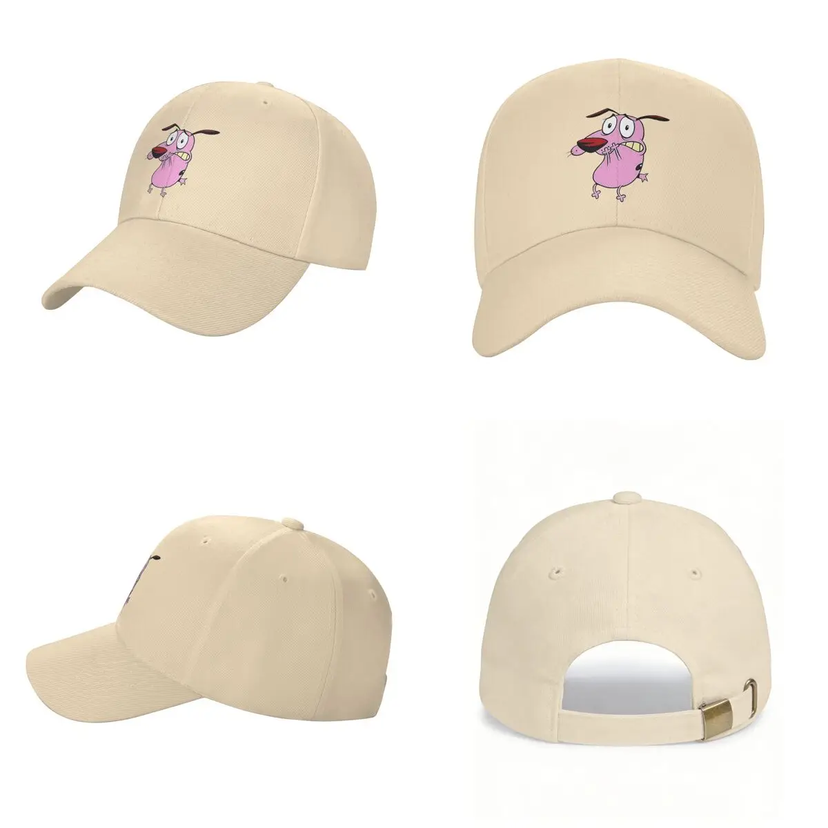 Cute Courageous Cowardlys Dog Cap Fashion Casual Baseball Caps Adjustable Hat Hip Hop Summer Unisex Baseball Hats