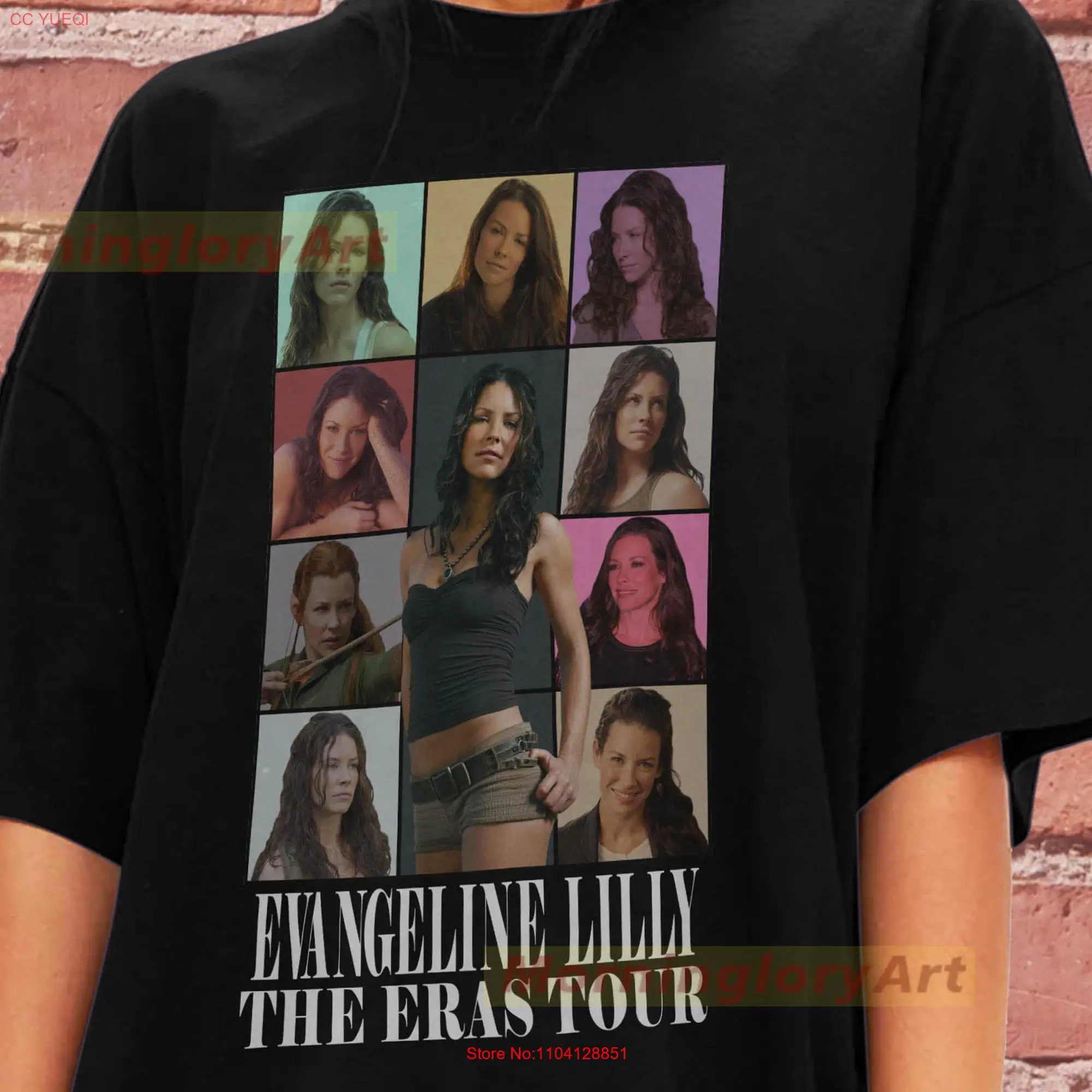 Evangeline Lilly Tour T Shirt SweaT Sweater Cotton Clothing long or short sleeves