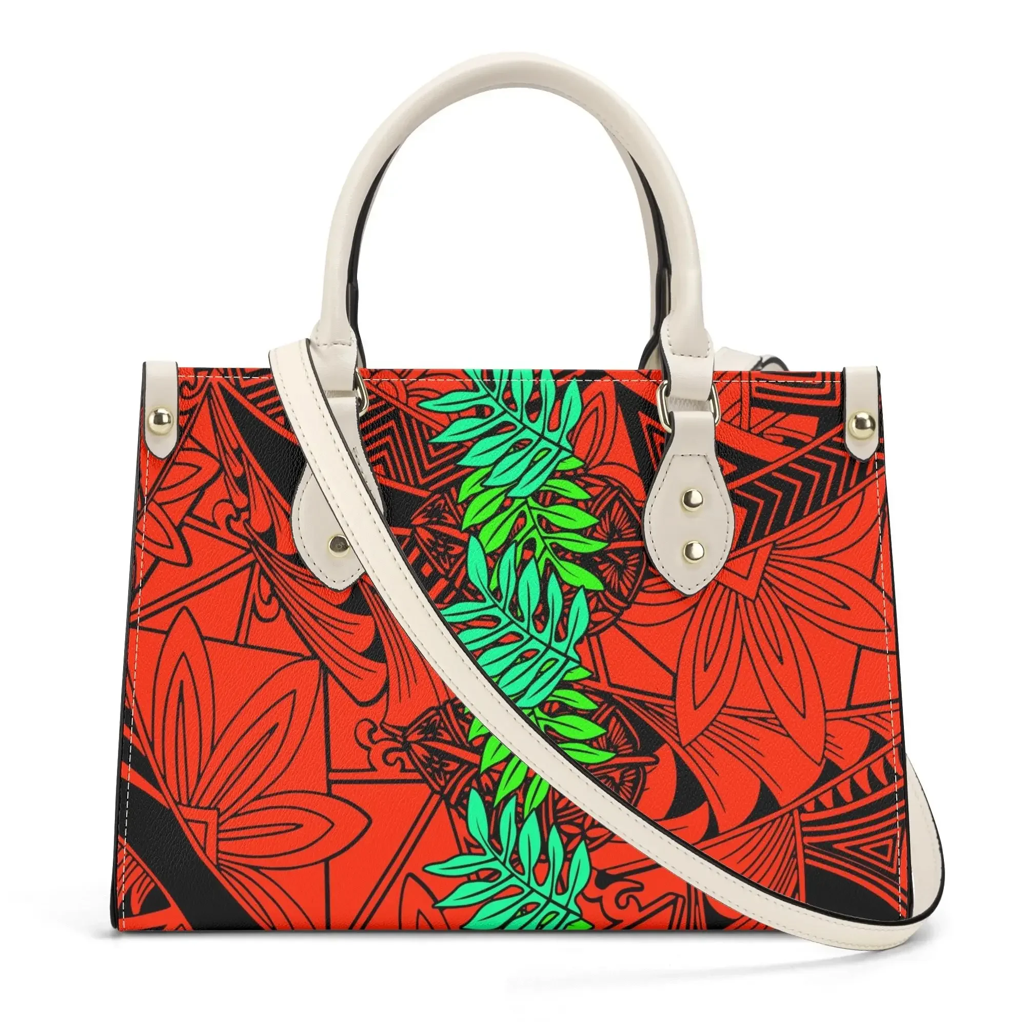Custom-Made Printed Patterns For Women'S Fashionable Bags, Hawaiian Bags, Polynesian New Colors, And Interesting Handbags