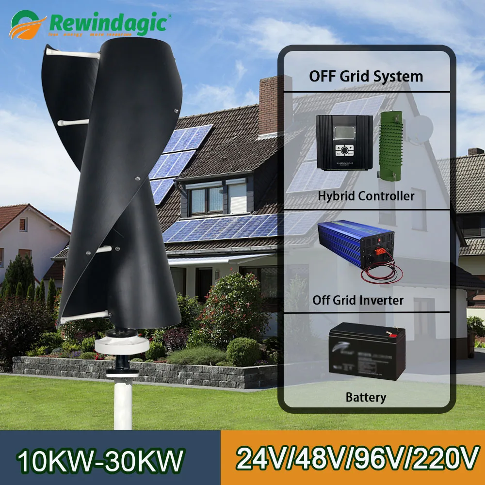 

Беспошлинная быстрая доставка, вертикальная ветровая турбина 10 кВт 20 кВт 30 кВт 24 в 48 в 96 в 220 В, сетчатая система maglevin для дома