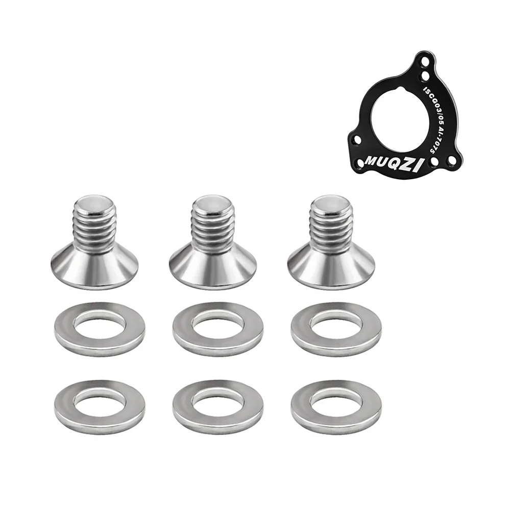 

9pcs Bike ISCG03 ISCG05 Chainguide Countersunk Stainless Steel Bolts M6X10mm Replace Chain Guide Washer Kits Cycling accessories