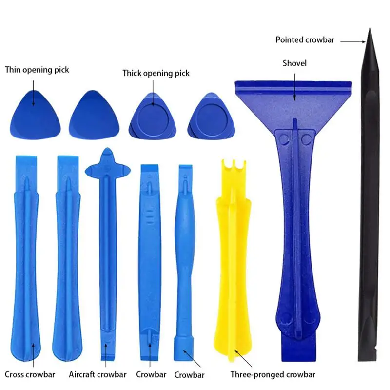 12 In 1 Universal Plastic Spudger Pry Tools Shovel Mobile Phone Screen Opening Tools Repair Kit For IPhone Laptop Repair