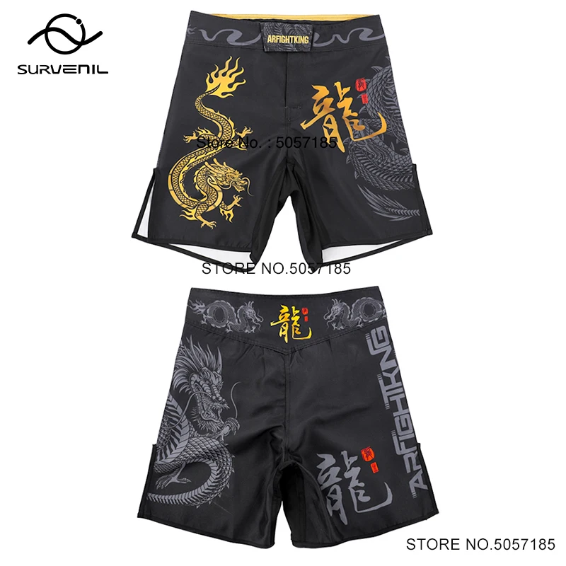 BJJ MMA NingShorts-Short de Boxe Unisexe, Vêtement de bug astique, Arts Martiaux, pour Jeune Adulte