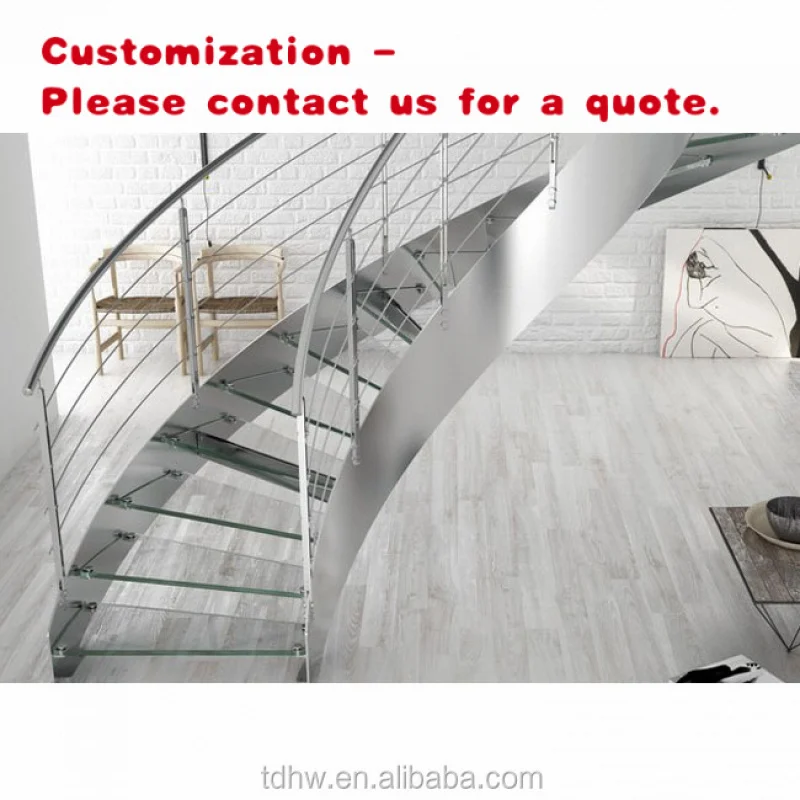 

custom.Modern Staircase/open Stairs Design/curved Stairway