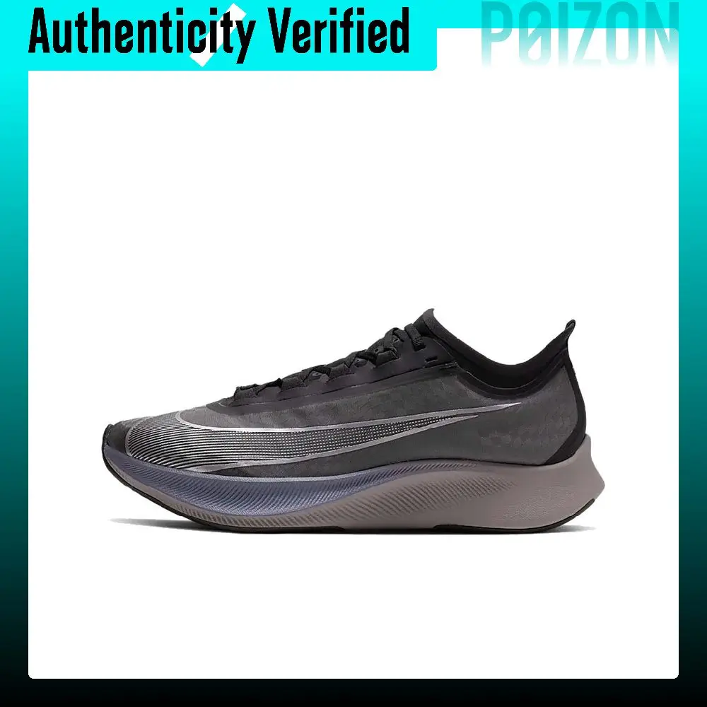 Nike Zoom Fly 3 Comfortable Round Toe Mesh Cushioning Slip Resistant Abrasion Resistant AT8240-001
