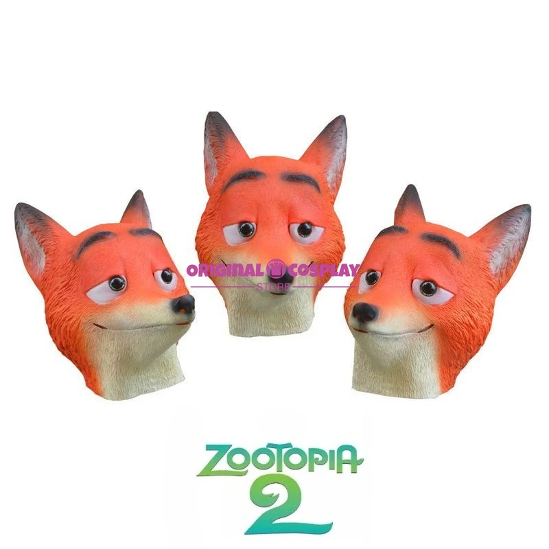 

Fox Animal Mask Headset Dog Head Mask Husky Funny Supplies Live Props Crazy Animal City Mask