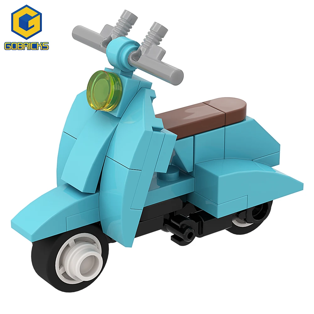 Gobricks Mini Motorcycle Building Block Set Magic Sidecar Ghost Motorbike Brick Model Toy Kids Assmble Toys Christmas Gift 2022