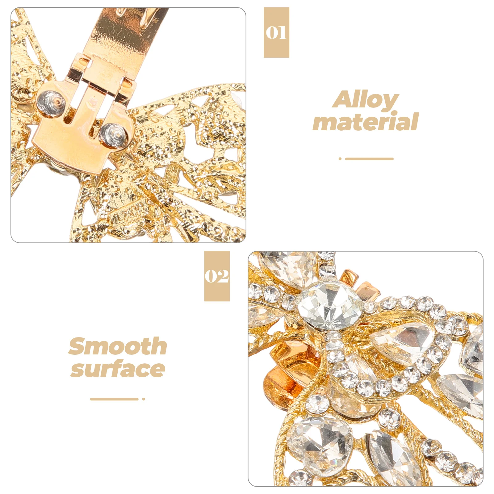 

1 Pair Bow Shoe Clips Removable Rhinestone Buckles High Wedding Party Shoe Embellishments For Women Lightweight