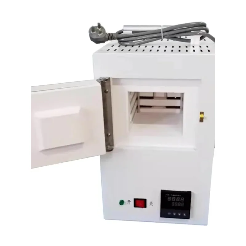 Controle de programa integrado pequeno forno elétrico automático multifuncional fibra cerâmica alta temperatura//220V