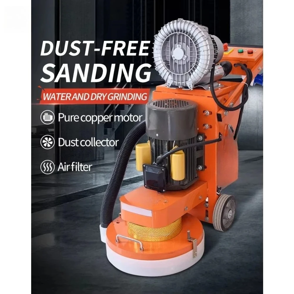 

Dust Free Epoxy Floor Polisher Marble Floor Grinding Machine–Concrete Terrazzo Grinder,220V Industrial Floor Grinding Machine