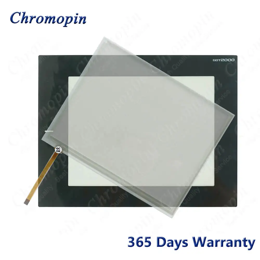 

Стеклянная панель с сенсорным экраном и дигитайзером для GT2308-VTBA GT2308-VTBD, сенсорная панель с защитной пленкой на передней поверхности.