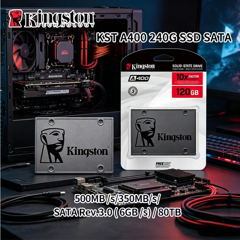 kingston-a400-ssd-interno-sata3-da-25-120gb-240gb-480gb-960gb-unita-a-stato-solido-veloce-per-laptop-e-pc-desktop