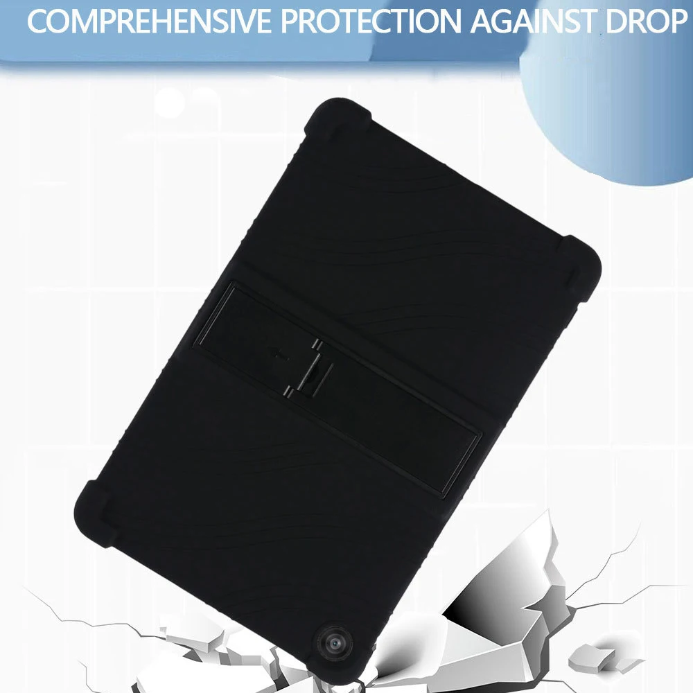 حافظة لهاتف T-Mobile Revvl Tab 2 10.1 بوصة مقاومة للصدمات وسميكة واقية للأطفال بمسند كيس Bolsas