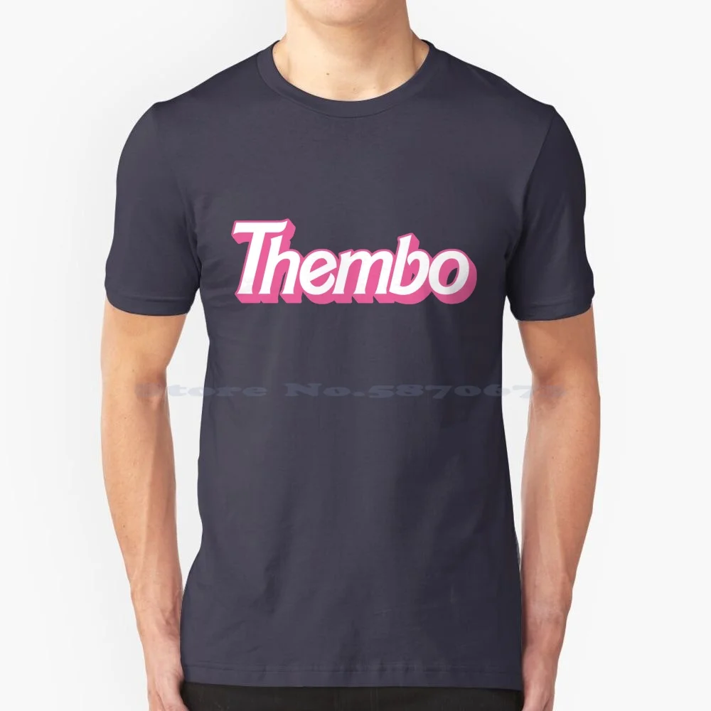 Thembo Pink T Shirt 100% Cotton Tee Them Nonbinary Non Binary Gay Genderqueer Pink