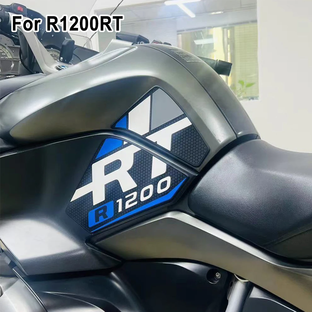 ل BMW R1200RT R 1200 RT r1200rt دراجة نارية عدم الانزلاق الجانب خزان منصات الركبة مجموعة قبضة مكافحة زلة خزان الوقود وسادة حماية ملصقات