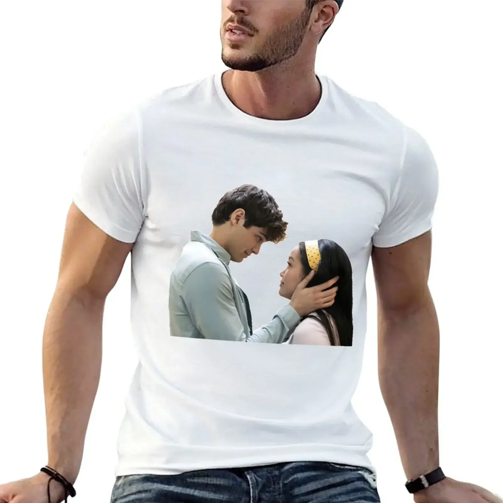 Lara and Peter All The Boys I've Loved T-Shirt oversizeds sublime anime stuff customs design your own clothes for men