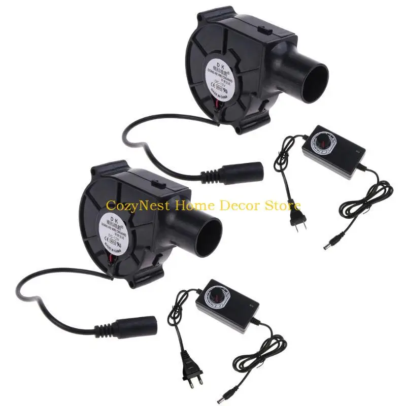 

92MF US/EU Plug Powered Outdoor Cooking BBQ Fan Charcoal Blower Portable Barbeque