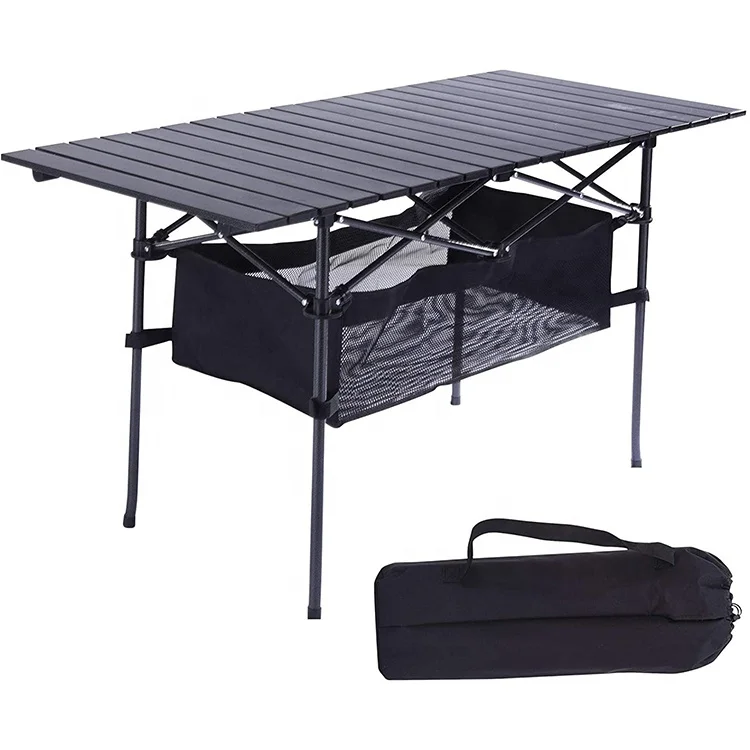 Folding Tables Camping Roll Up Aluminum Portable Square Table for Outdoor Hiking Picnic