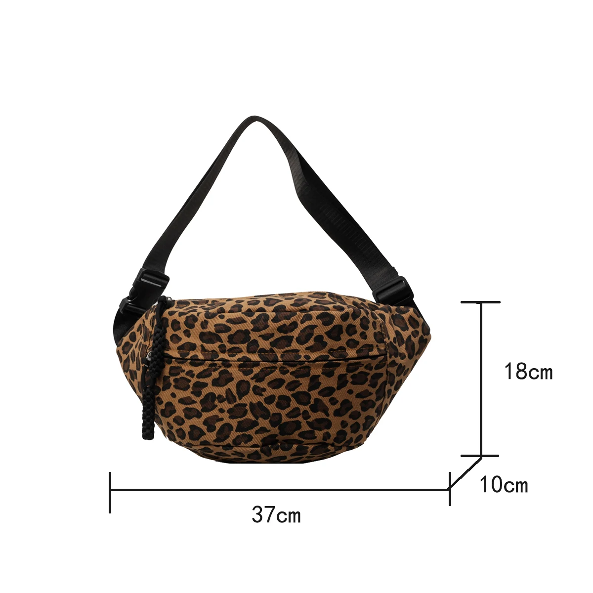 Fashion Leopard Print Waist Bag Street Trend Fanny Pack Woman Chest Pack Canvas Belt Bag Female Designer Shoulder Crossbody Bags