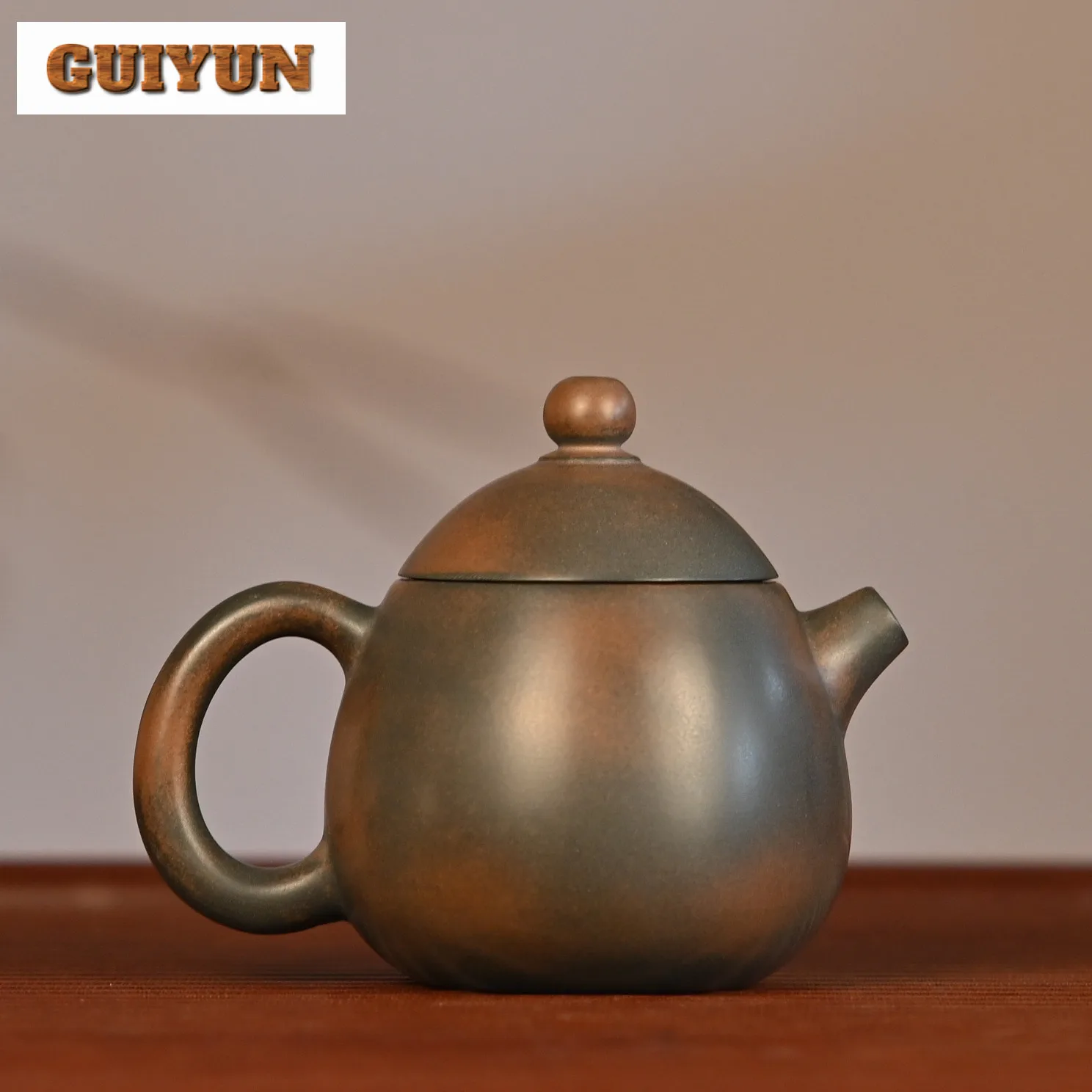 100ml Luxury Qinzhou Nixing Pottery Teapot Pure Handmade Dragon Egg Pot Exquisite Small Capacity Raw Ore Mud Kettle Teaware Gift