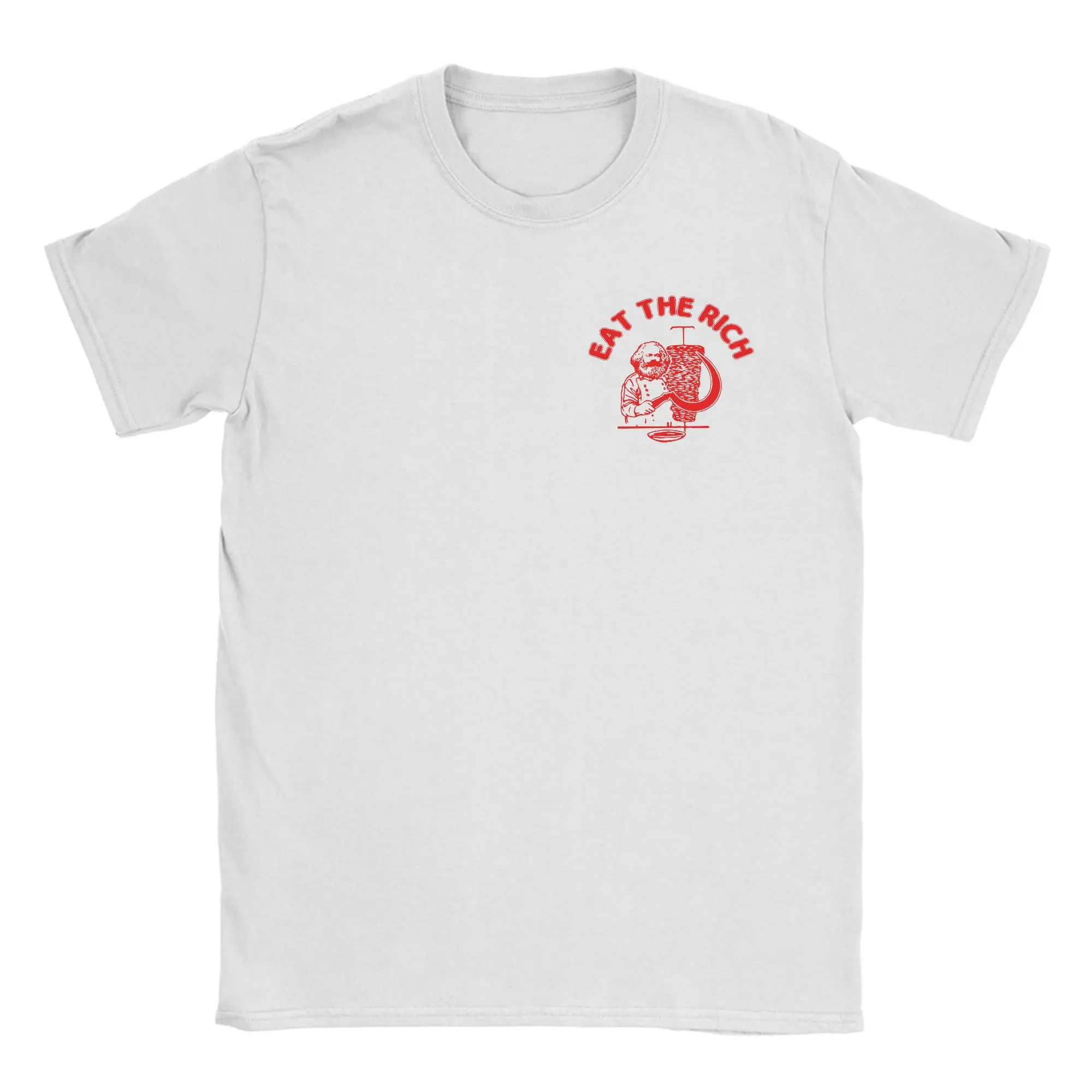 Men's Eat The Rich Doner Kebab T Shirt  100% Cotton Clothes Fashion Short Sleeve Crewneck Tee Shirt Summer T-Shirt