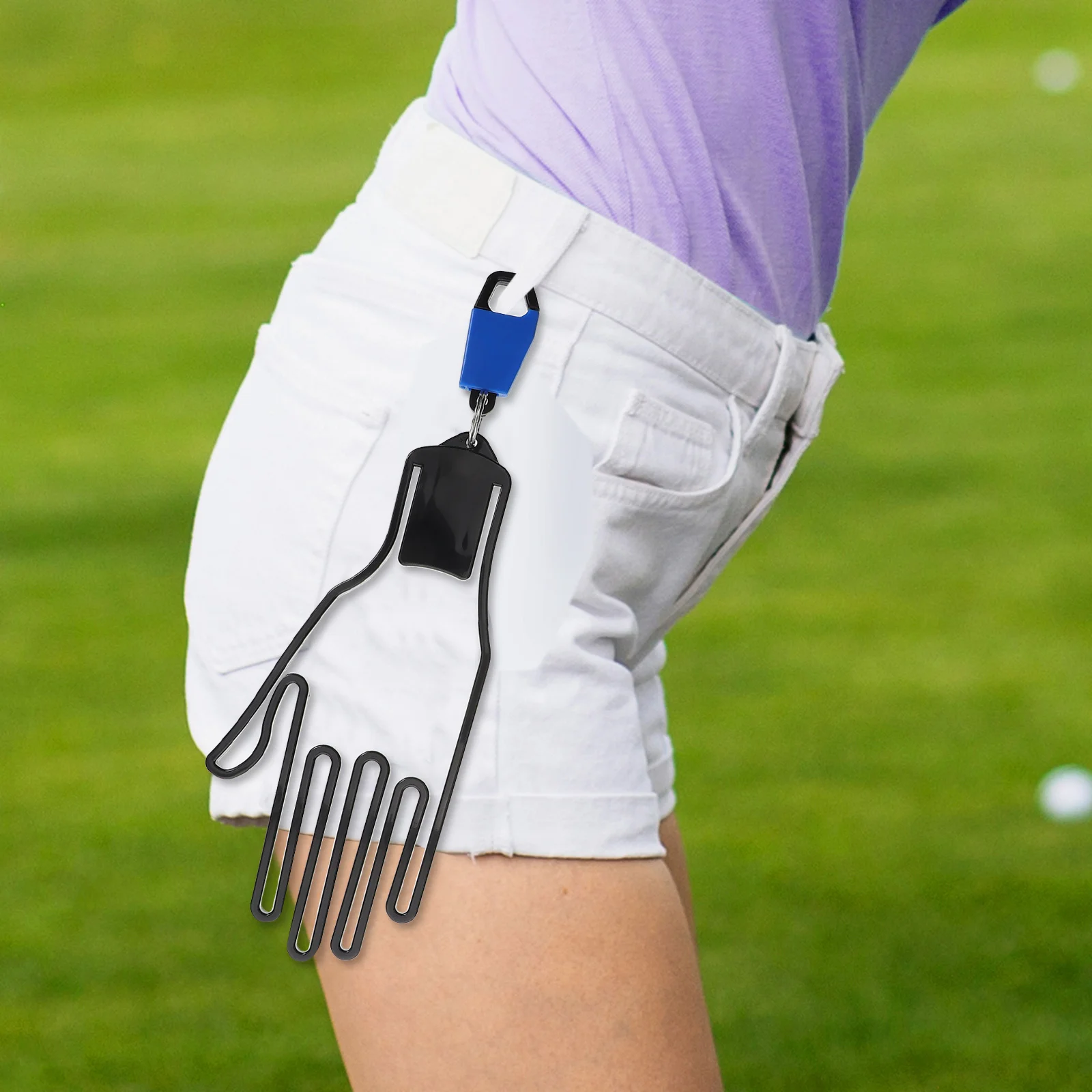 

1Pair Golf Glove Holder Stretcher Durable Hanging Prevent Deformation Travel Friendly Storage Belt Glove Clip