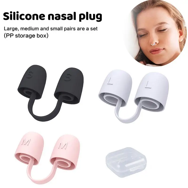 

Anti Snoring Nose Clip 3Pcs Silicone Nasal Dilator Easy Breathe Sleep Improvement Aid