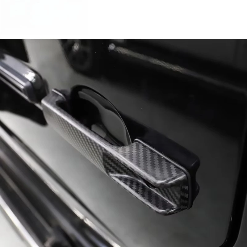 W464 Replacement Door Handle for G Class W463A 2019-2023 Year DRY Carbon Fiber Door Handle 5 Pieces Replace Handle for G Class view 6