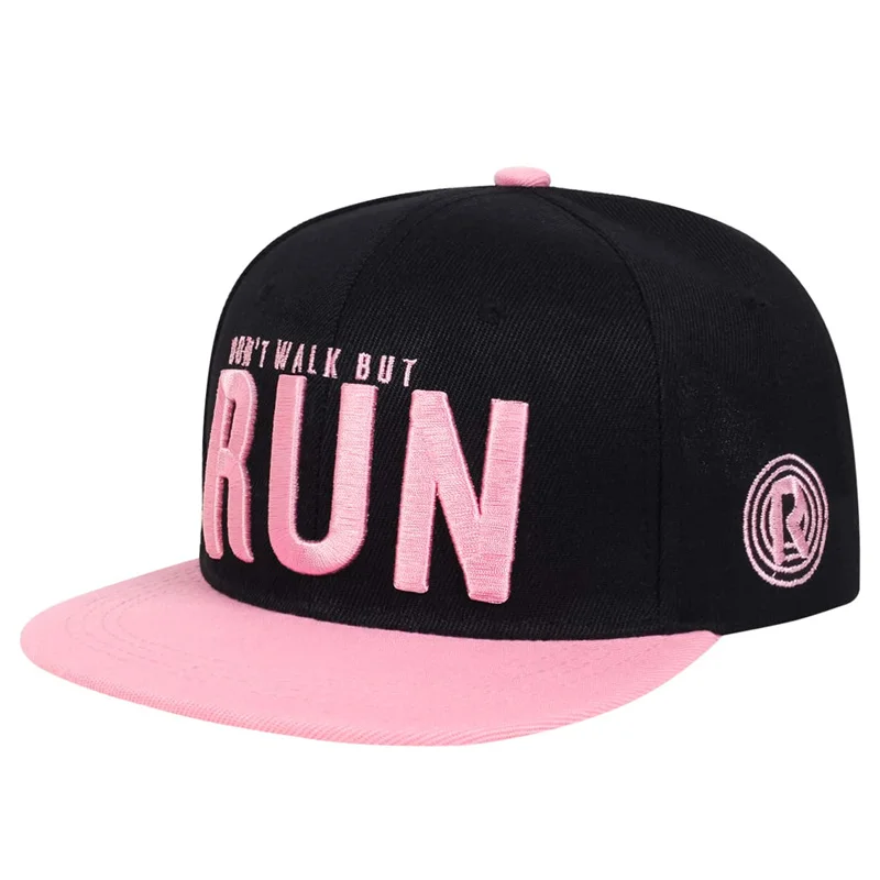 Runing Letter Snapback czapka z daszkiem kamuflaż czapka hip-hopowa dla mężczyzn kobiety taniec uliczny modna czapka z daszkiem