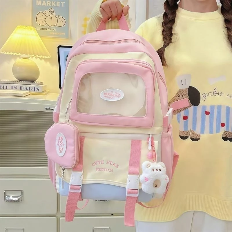 

573B Anime Display Satchels Handbag Itabag Backpacks Pin Display Backpacks with Inserts