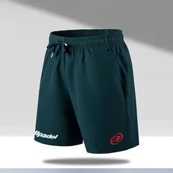 Men's Padel Sport Shorts 2024 Summer Tennis Cotton Shorts Badminton Trousers Outdoor Running Sportwear Casual Shorts Drawstring