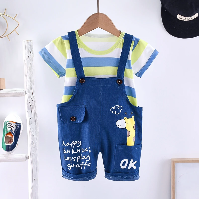 

New Summer Baby Clothes Set Children Boys T-Shirt Shorts 2Pcs/Sets Kids Clothing Infant Casual Cotton Costume Toddler Tracksuits