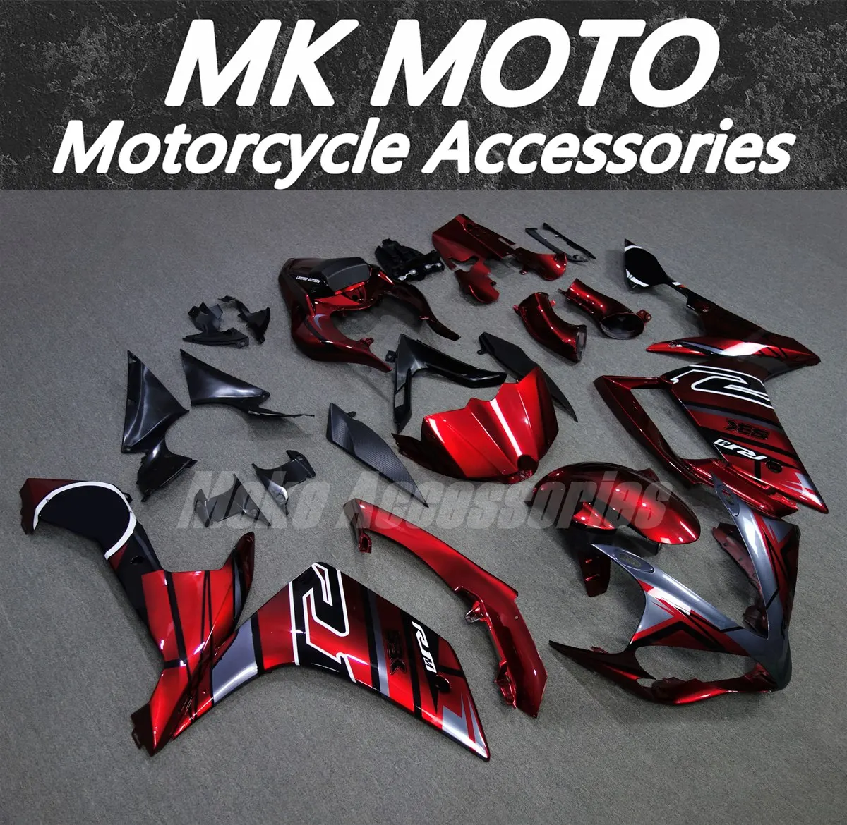 

Fairings Kit Fit For Yzf R1 2007-2008 Bodywork Set High Quality Abs Injection New Gray Red Black