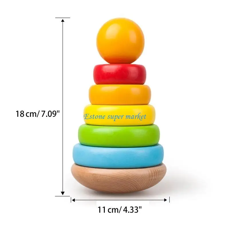 Jouets bain pour tout-petits 1 à 3 ans, cercles empilés, cadeaux d'anniversaire pour bébé, jouet créatif à filer coloré à