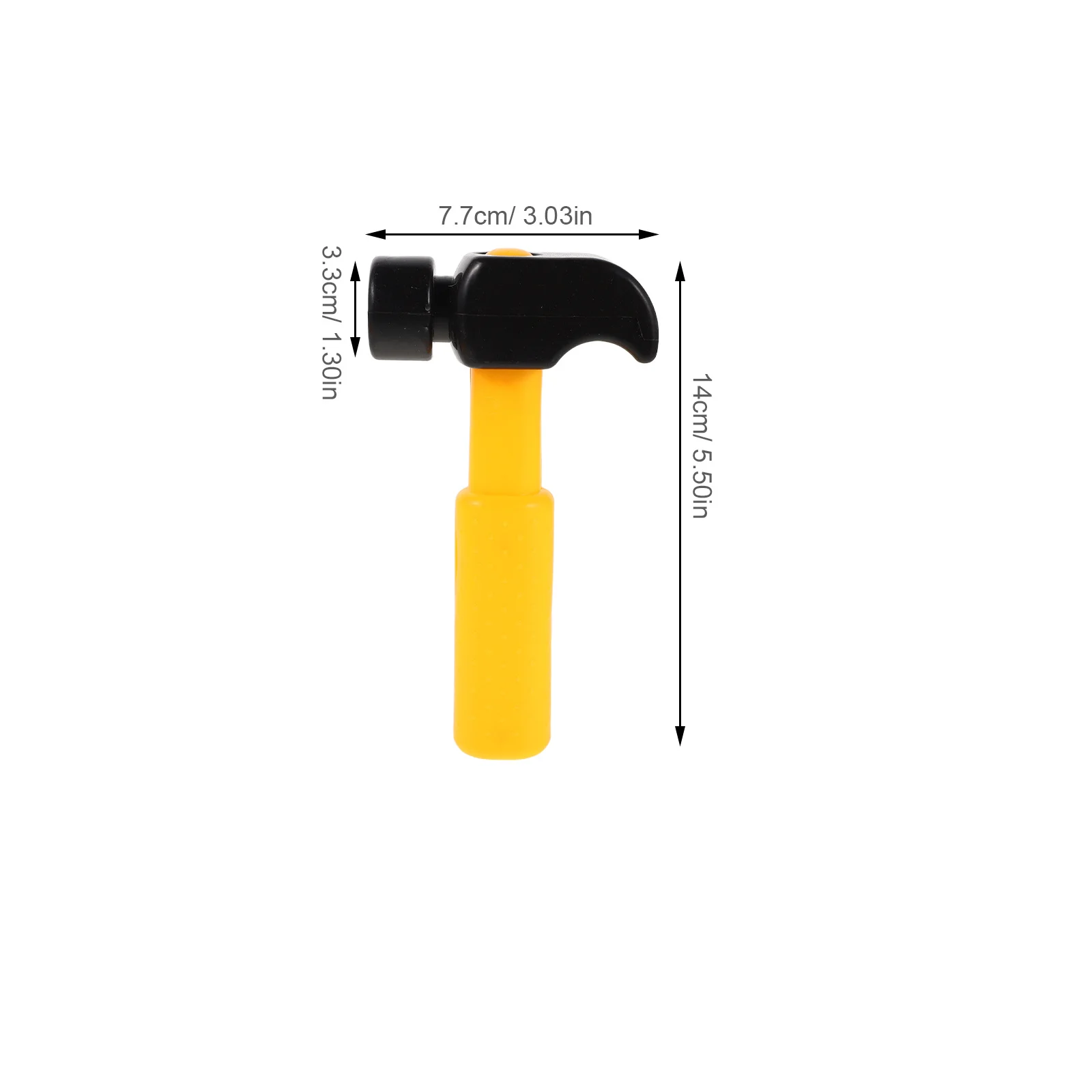 Martillo para niños, herramientas de mazo de plástico, juego de simulación seguro para niños pequeños, herramienta de aprendizaje para el desarrollo temprano, 10 Uds.