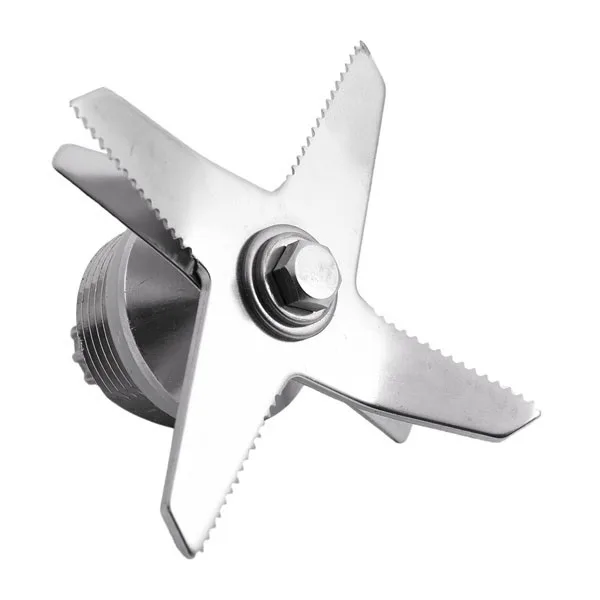 طقم كومبو من الفولاذ المقاوم للصدأ عالي الجودة + شفرة سوداء ومقبس محرك لأجزاء خلاط فيتامين