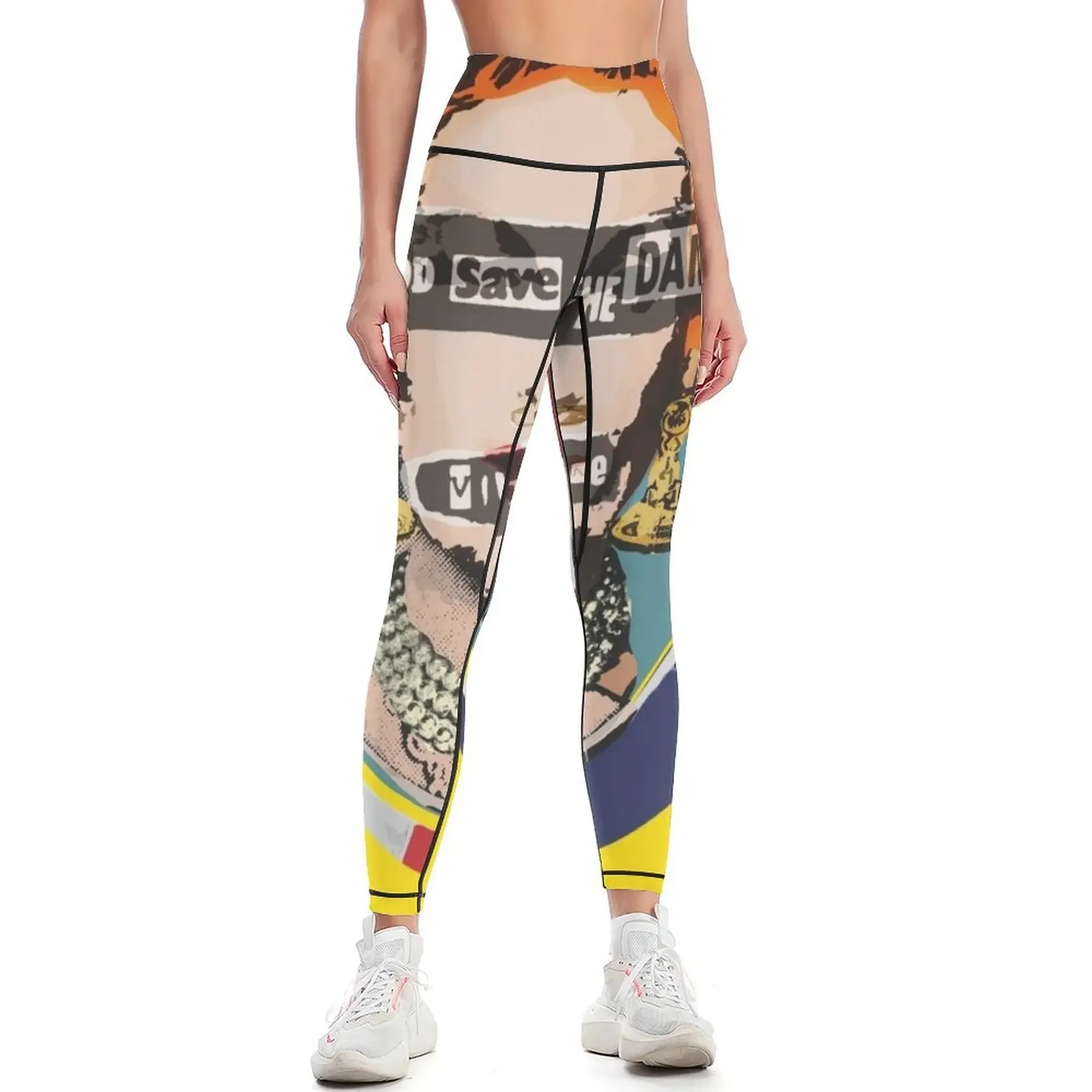 

God Save The Dame Leggings Fitness woman Golf wear Sweatpants sports for push up Womens Leggings