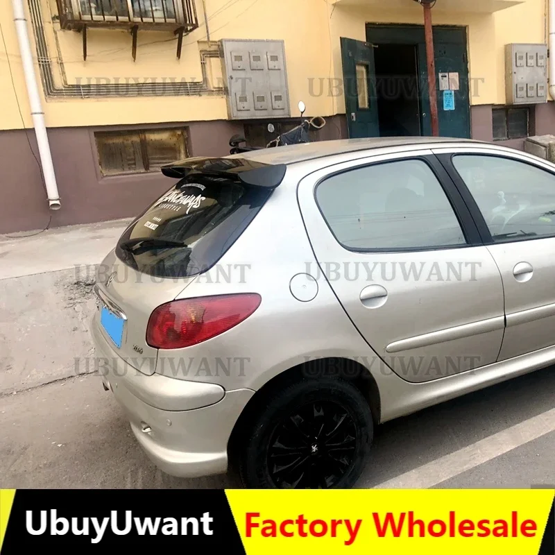 Dla Peugeot 206 207 208 308 Hatchback Spoiler 2005 2006 - 2022 ABS plastikowy tylna owiewka dachowy