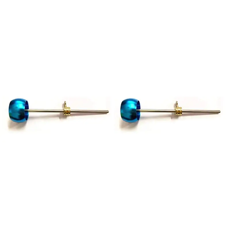 Image of 2X Bassdrum-Pedal-Schlägel aus Aluminiumlegierung, Kick-Drum-Fußpedal-Schlägel, Zubehörteil für Schlaginstrumente, Blau