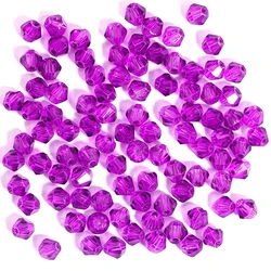 100Pcs 4MM Glas Doppelkegel Geformt Perlen Facettierte Kristall Perlen für für Schmuck Machen Armband Nacklace Ohrringe DIY Perlen