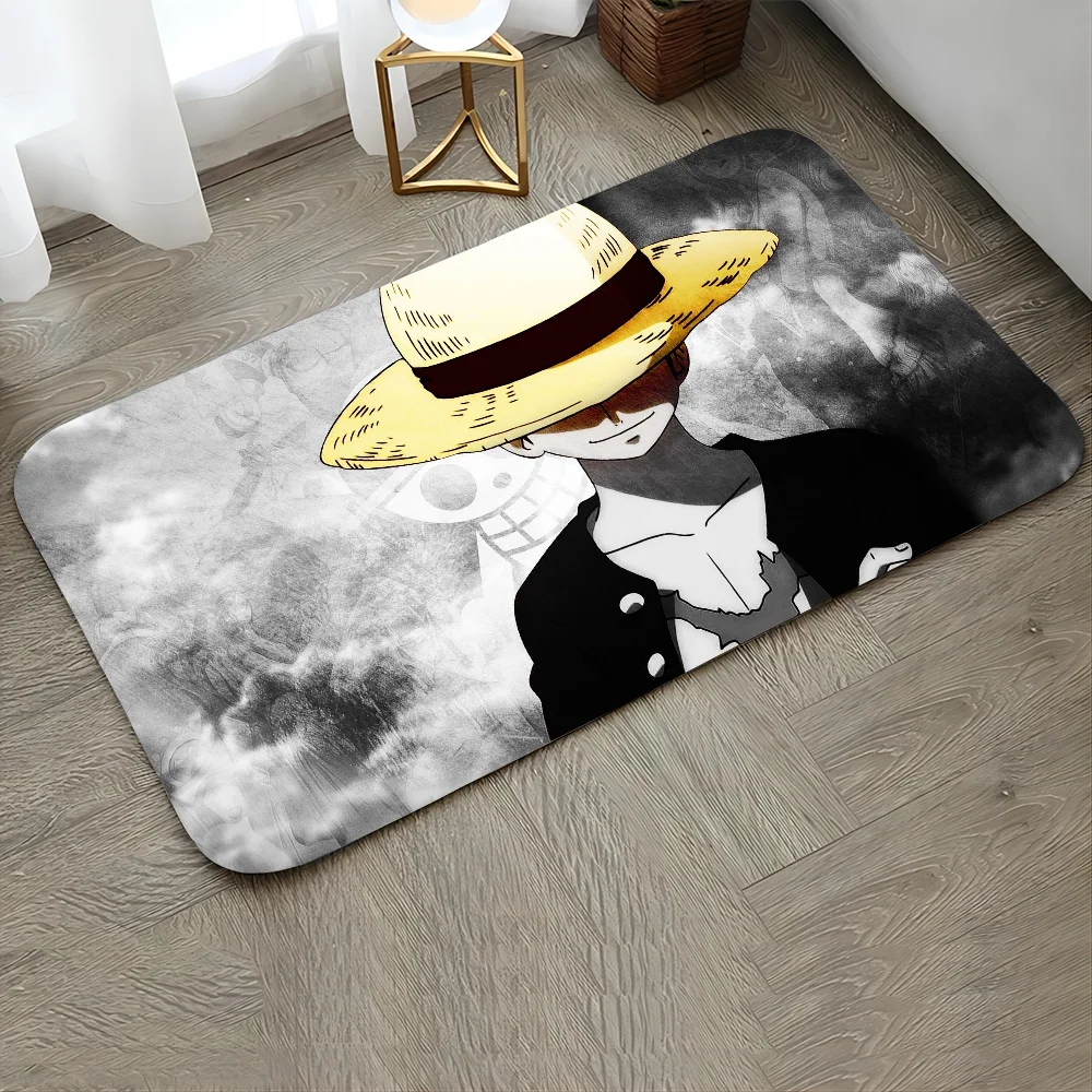 1PC Anime O-one P-piece Floor Mat Door Mat For Bathroom Kitchen Long Corridor Carpet Non-Slip Living Room Rug Home Decor