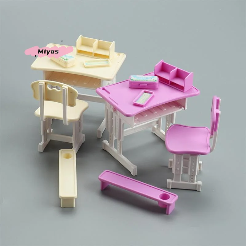 

Миниатюрный кукольный домик в масштабе 1/12, набор моделей стульев, школьные принадлежности, декоративные микросценические строительные реквизиты для коллекционеров