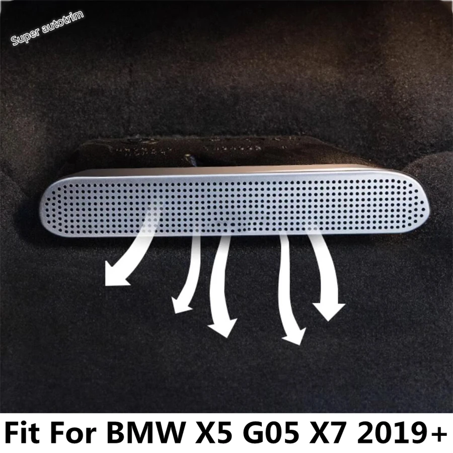 

Car Seat Under Floor Air AC Vent Duct Outlet Dust Cover Fit For BMW X5 G05 X7 2019 - 2024 Stainless Steel Interior Accessories